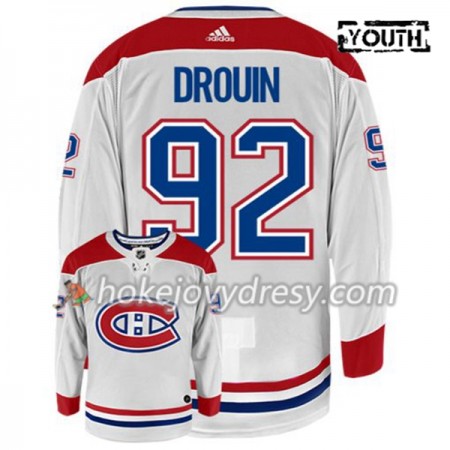 Dětské Hokejový Dres Montreal Canadiens JONATHAN DROUIN 92 Adidas Bílá Authentic
